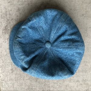 Vintage Accessories - 90s 00s denim peak Britney newsboy cap hat Vintage Accessories - 90s 00s denim peak Britney newsboy cap hat